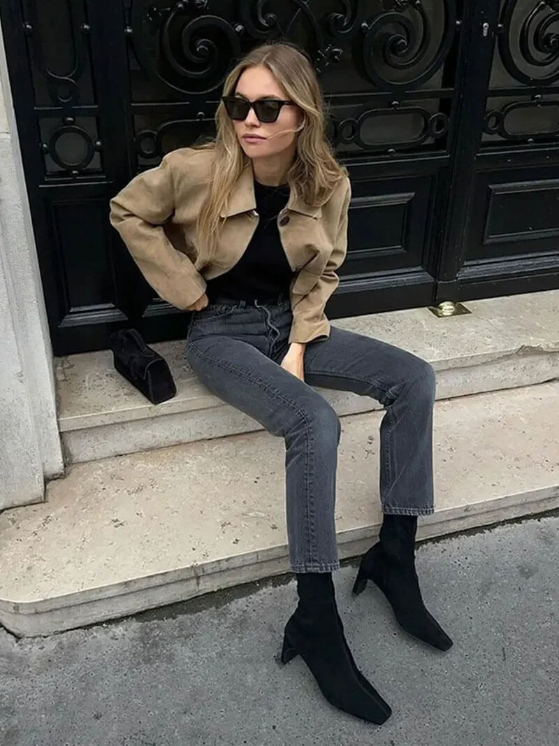 Synthetic Suede Jacket