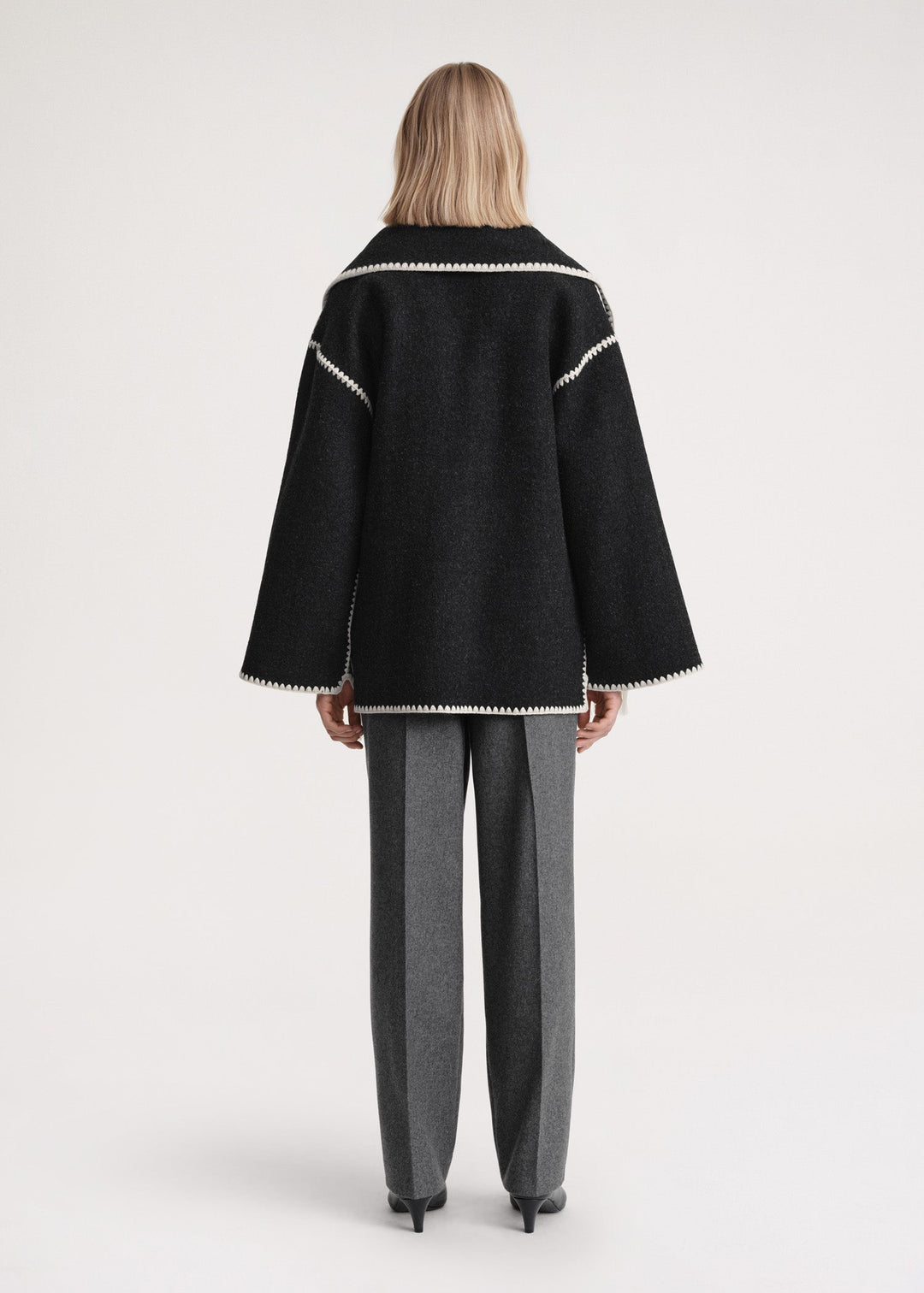 Jacket with Scarf Collar