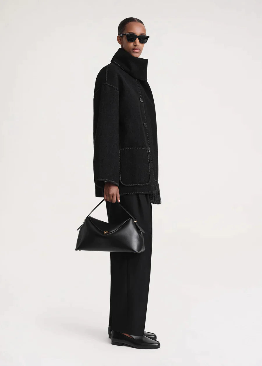 Jacket with Scarf Collar