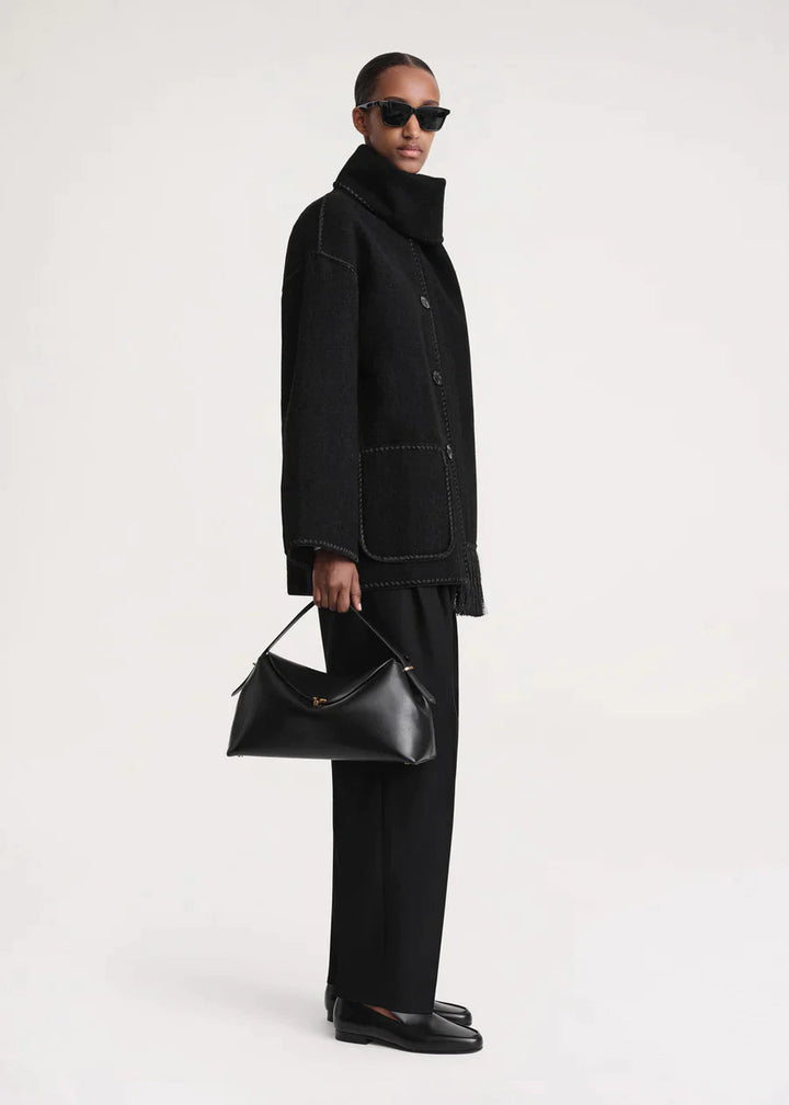 Jacket with Scarf Collar