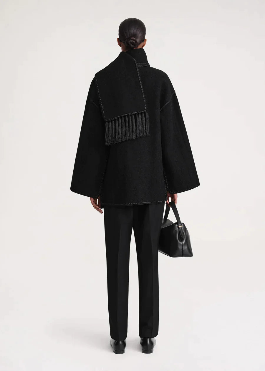 Jacket with Scarf Collar