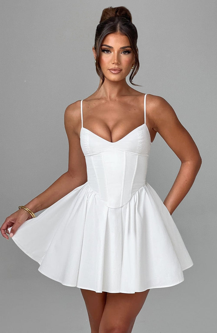 Analeigh Mini Dress in Ivory