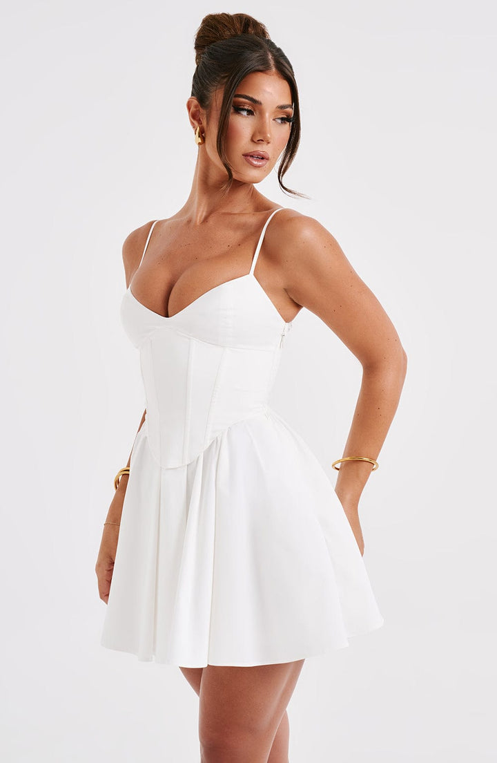 Analeigh Mini Dress in Ivory