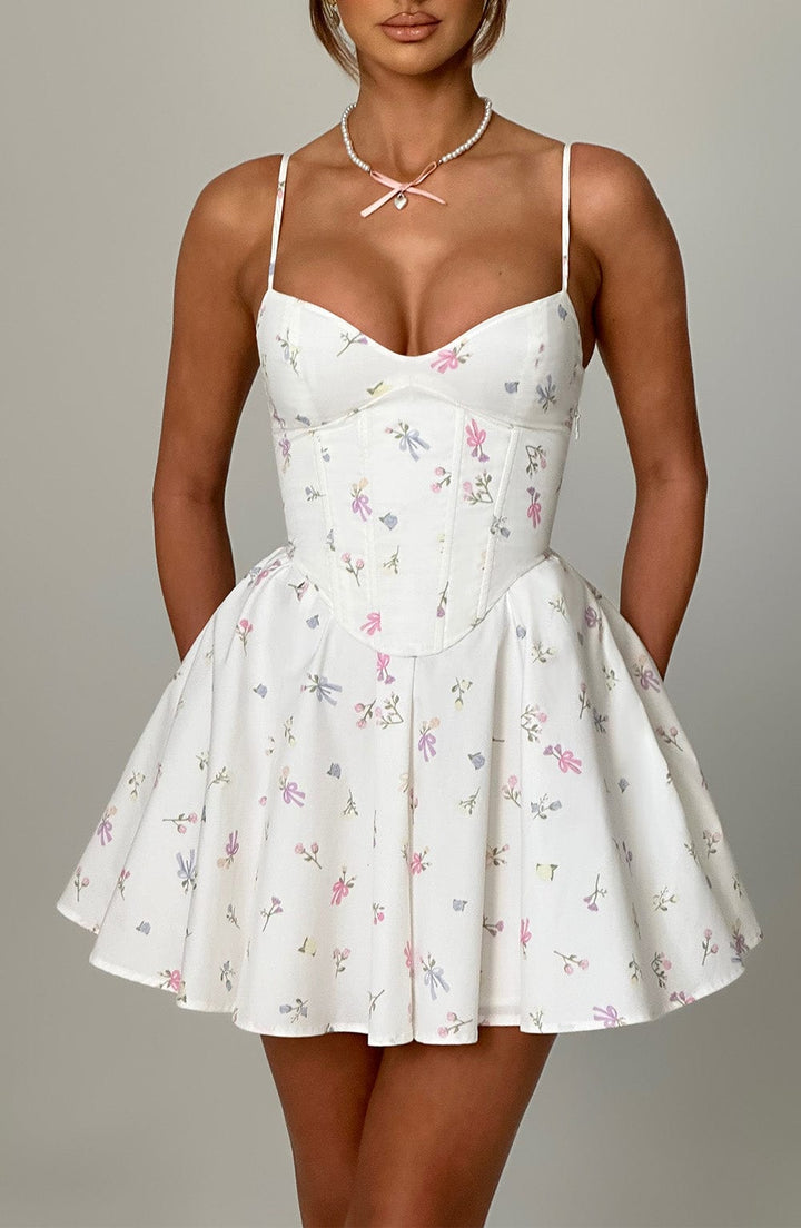 Analeigh Mini Dress - Vibrant Floral Print