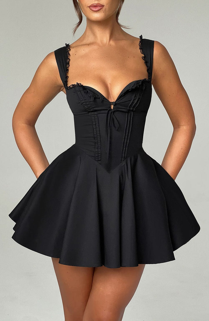 Antonella Mini Dress in Black