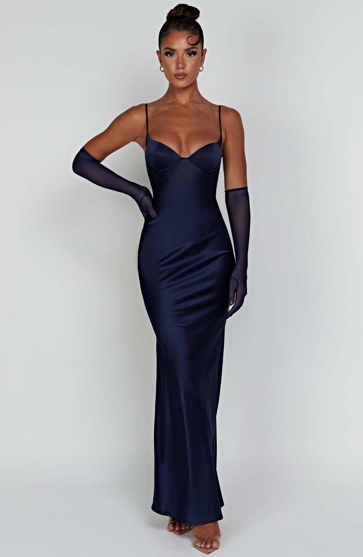 Maxi Dress Athena - Navy Blue