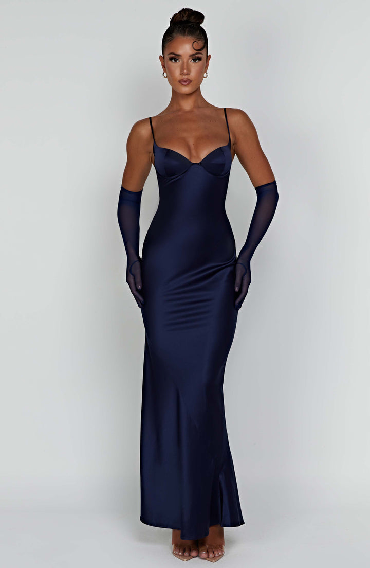 Maxi Dress Athena - Navy Blue