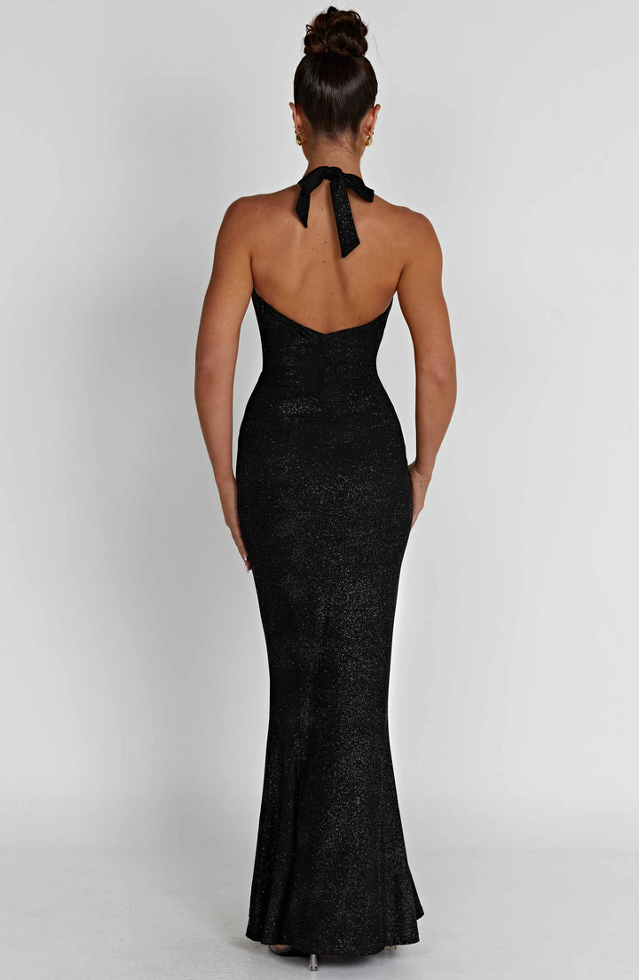 Chrishelle Maxi Dress - Glossy Black