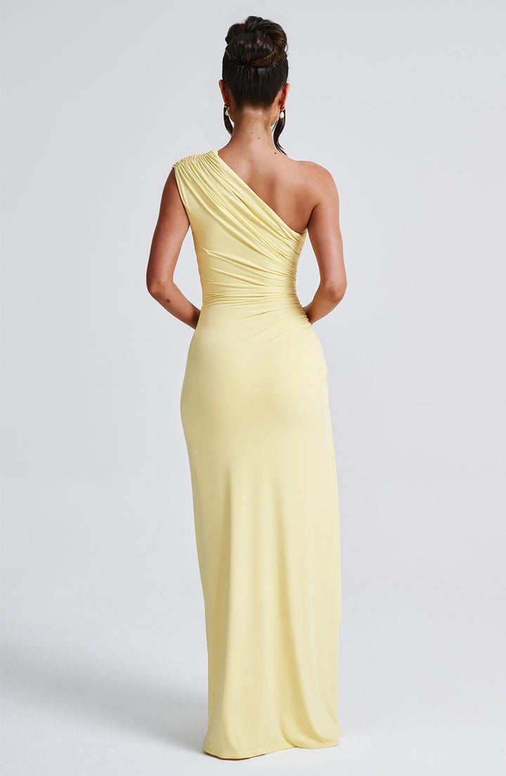 Delaney Maxi Dress in Lemon