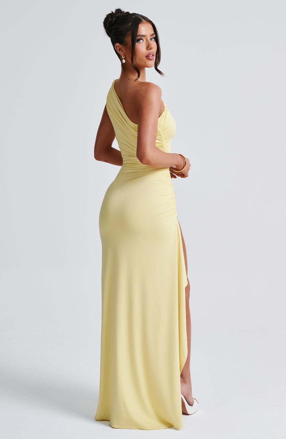 Delaney Maxi Dress in Lemon