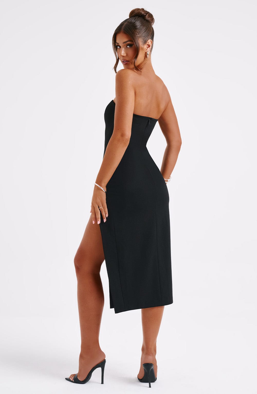 Emmaline Midi Dress in Black