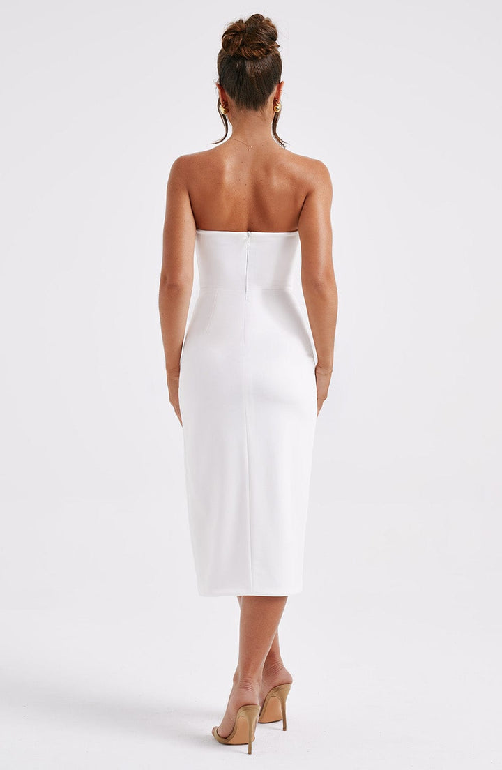 Emmaline Midi Dress in Ivory